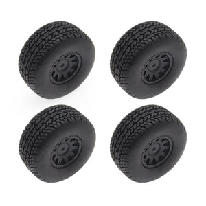 Mounted Tires / Wheels (4) Arrma Grom Granite Black