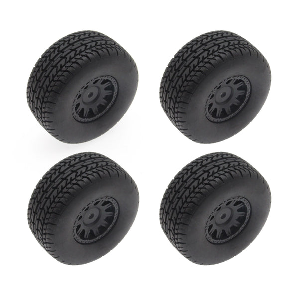 Mounted Tires / Wheels (4) Arrma Grom Granite Black