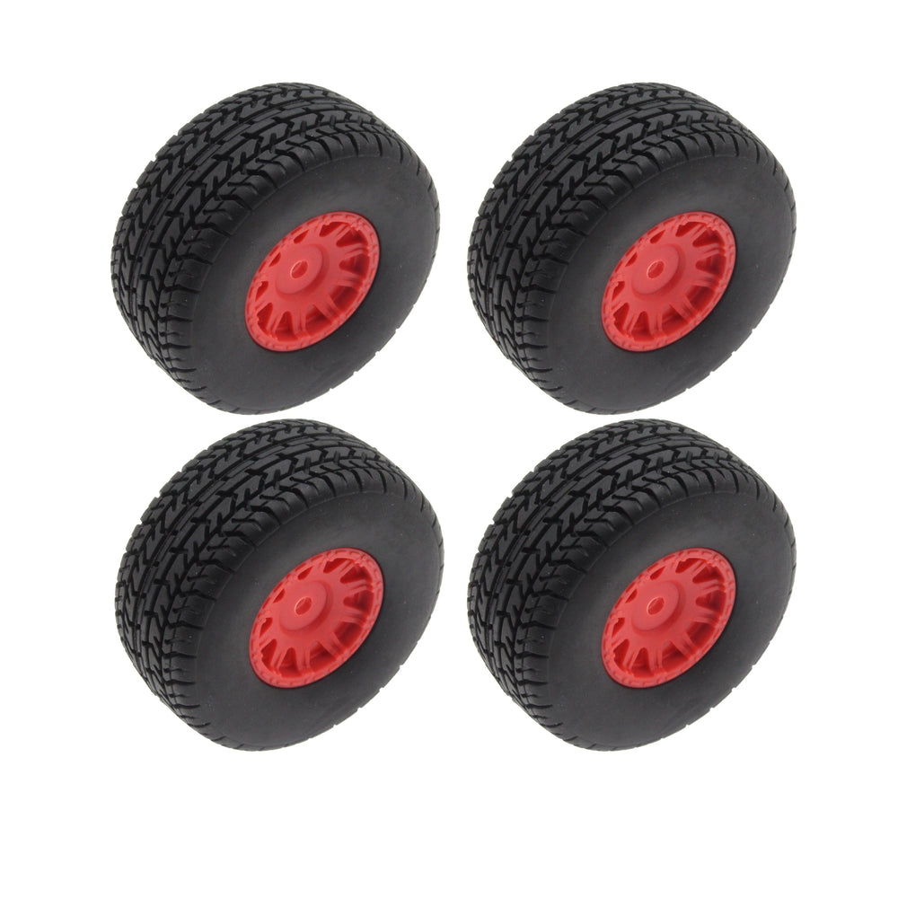 Mounted Tires / Wheels (4) Arrma Grom Granite Red