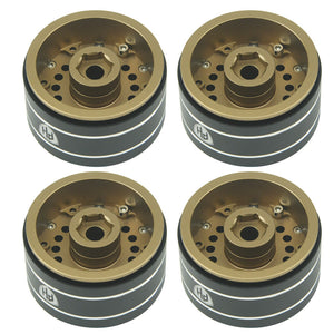 Powerhobby 1.9" Aluminum Wheels Gold (4) 1/10 Rock Crawler