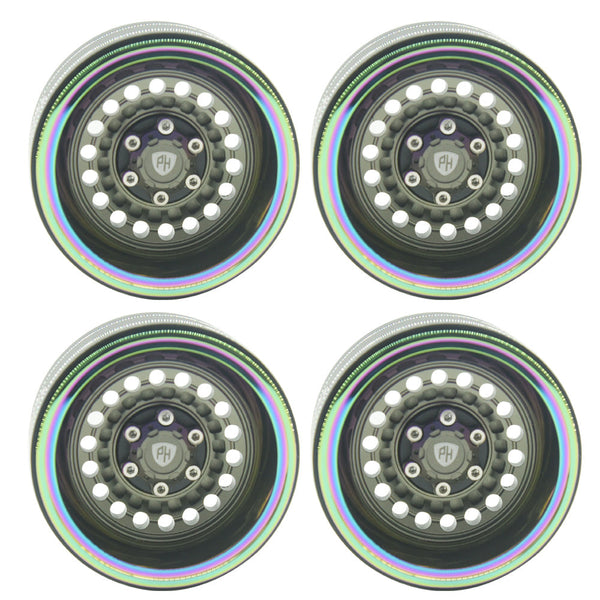 Powerhobby 1.9" Aluminum Wheels Grey (4) 1/10 Rock Crawler