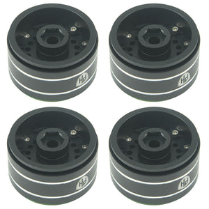 Powerhobby 1.9" Aluminum Wheels Black (4) 1/10 Rock Crawler