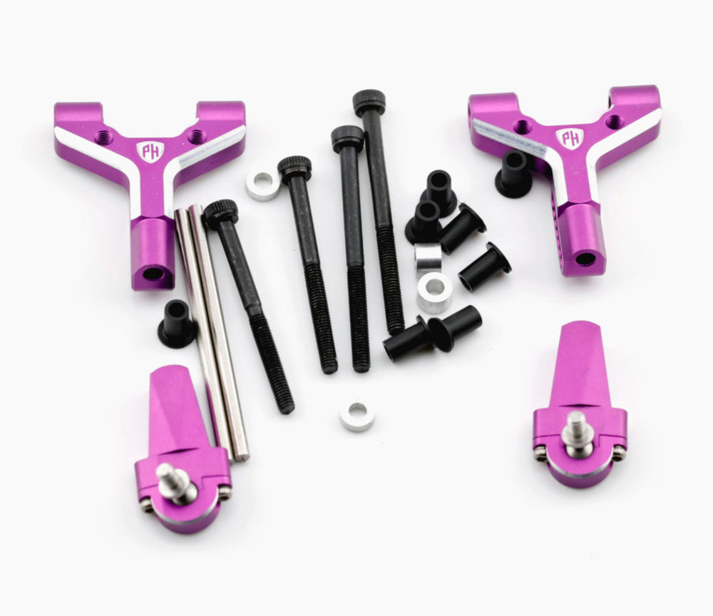 Powerhobby Aluminum Adjustable Front Lower Arms Purple MST RMX 2.5 / 2.0