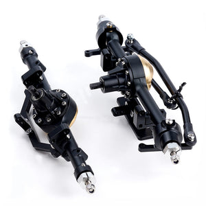 Aluminum D90 Front + Rear Axles w/ Brass Cover