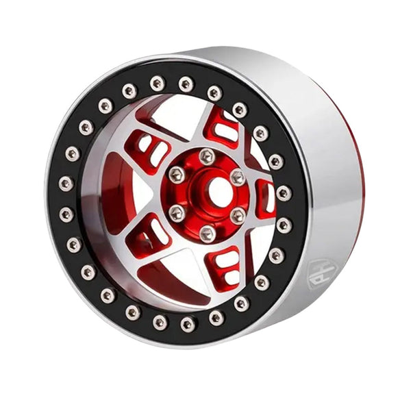 Powerhobby 2.2" Aluminum Wheels Red (4) 1/10 Rock Crawler