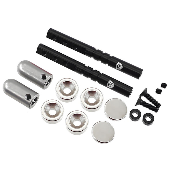 Powerhobby Magnetic Realistic Body Mounts Black 1/10 Car / Crawler