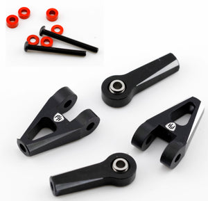 Powerhobby Aluminum Rear Upper Arms Set Black Kyosho 1/10 Fazer Mk2