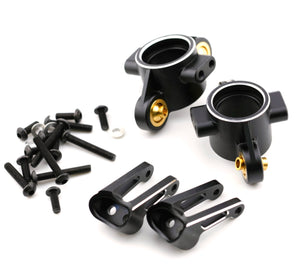 Powerhobby Aluminum HD Front Hub Set Black Kyosho Fazer / Mad Van VE