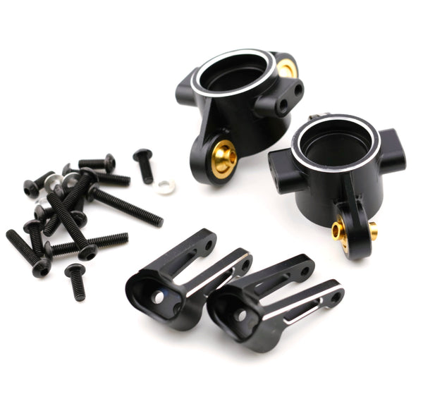 Powerhobby Aluminum HD Front Hub Set Black Kyosho Fazer / Mad Van VE