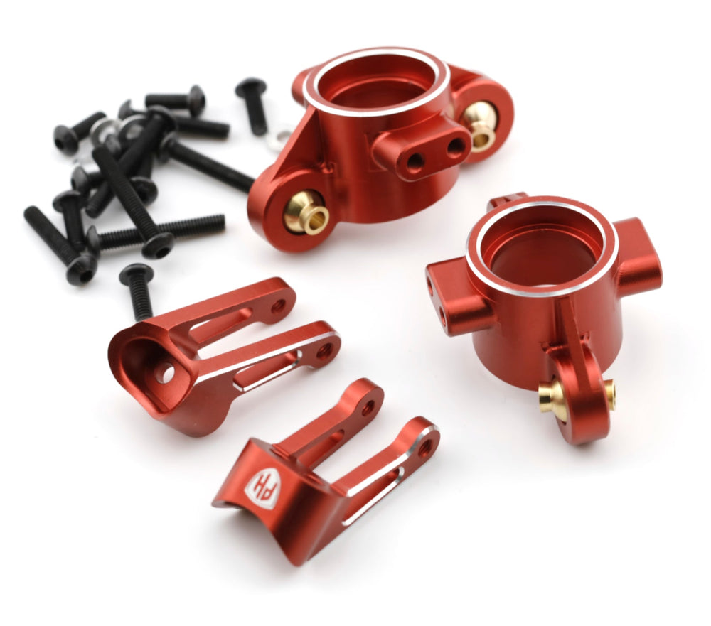 Powerhobby Aluminum HD Front Hub Set Red Kyosho Fazer / Mad Van VE