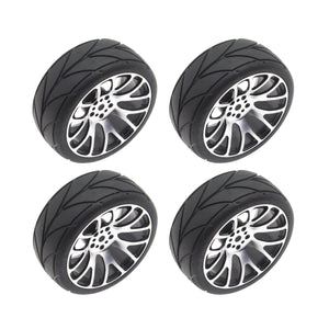 Powerhobby Aluminum On Road Tires / Wheels (4) 1/10 Car 12MM
