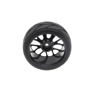 Powerhobby Aluminum On Road Tires / Wheels (4) 1/10 Car 12MM