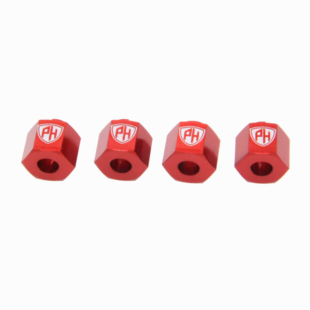 Powerhobby Aluminum Wheel Hex Red Redcat Ascent-18