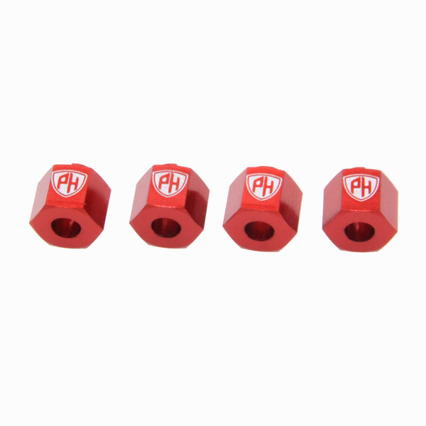 Powerhobby Aluminum Wheel Hex Red Redcat Ascent-18