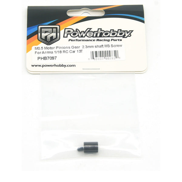 Powerhobby Mod 0.5 2.3mm Bore 13T Pinion Gear Fits Arrma Grom