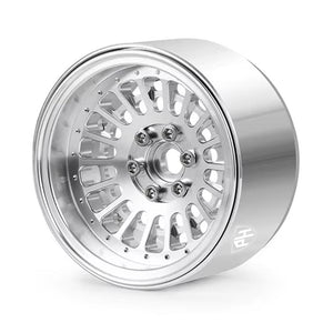 Powerhobby Aluminum 2.2" Beadlock Wheels Silver (4) 1/10 Rock Crawler