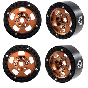 Powerhobby Aluminum 1.9" Beadlock Wheels Copper (4) 1/10 Rock Crawler