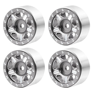 Powerhobby 1.0" Beadlock Wheels Grey (4) 1/24 Rock Crawler