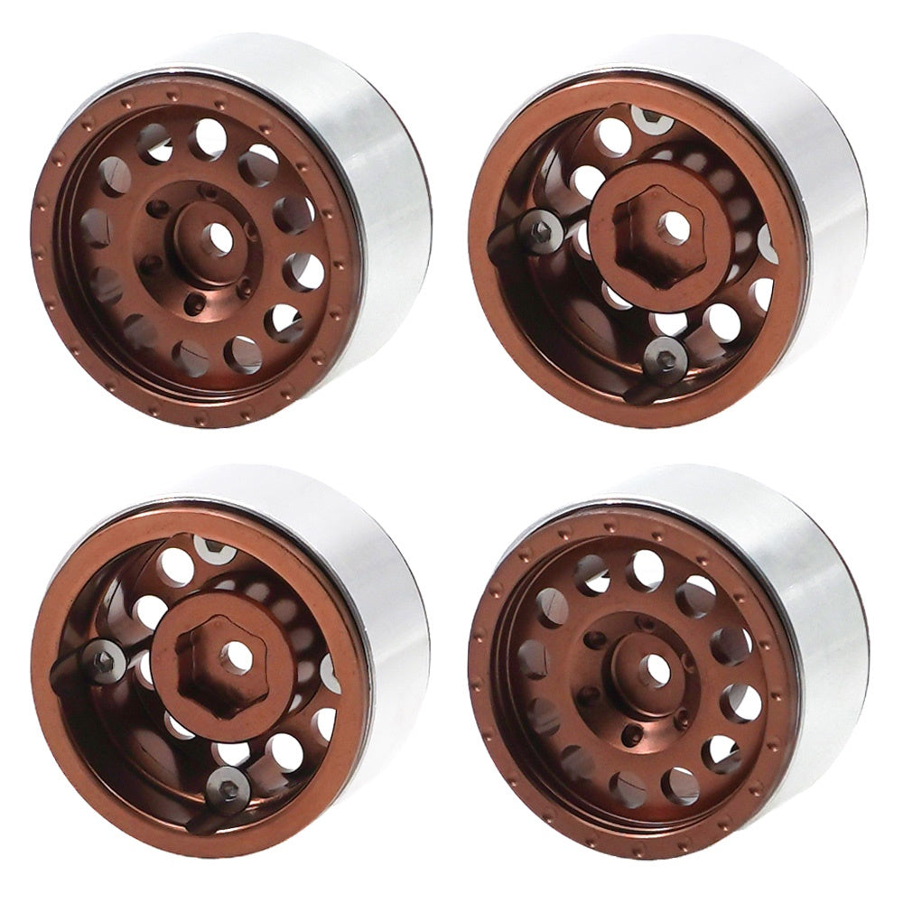 Powerhobby 1.0" Beadlock Wheels Bronze (4) 1/24 Rock Crawler