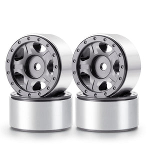 Powerhobby 1.0" Beadlock Wheels Grey (4) 1/24 Rock Crawler