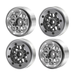 Powerhobby 1.0" Beadlock Wheels Grey (4) 1/24 Rock Crawler