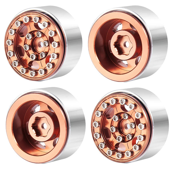 Powerhobby 1.0" Beadlock Wheels Bronze (4) 1/24 Rock Crawler