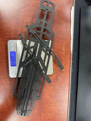 Powerhobby Lightweight Carbon Fiber Main Chassis w Upper Deck MST RMX 2.0 / 2.5