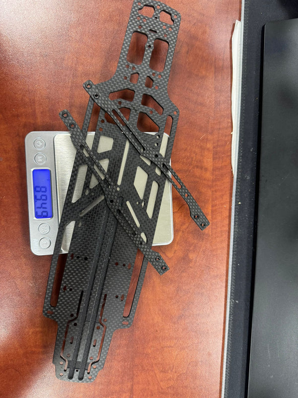 Powerhobby Lightweight Carbon Fiber Main Chassis w Upper Deck MST RMX 2.0 / 2.5