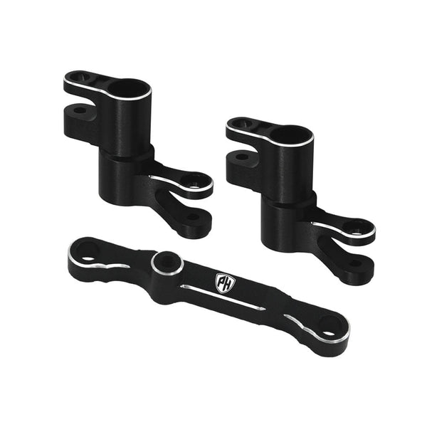 Powerhobby 7075 Aluminum Steering / Bellcrank Black FOR Traxxas Mini Maxx