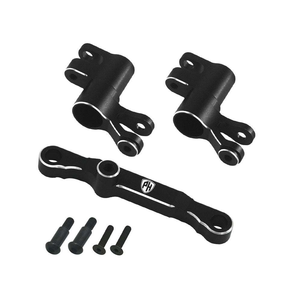 Powerhobby 7075 Aluminum Steering / Bellcrank Black FOR Traxxas Mini Maxx