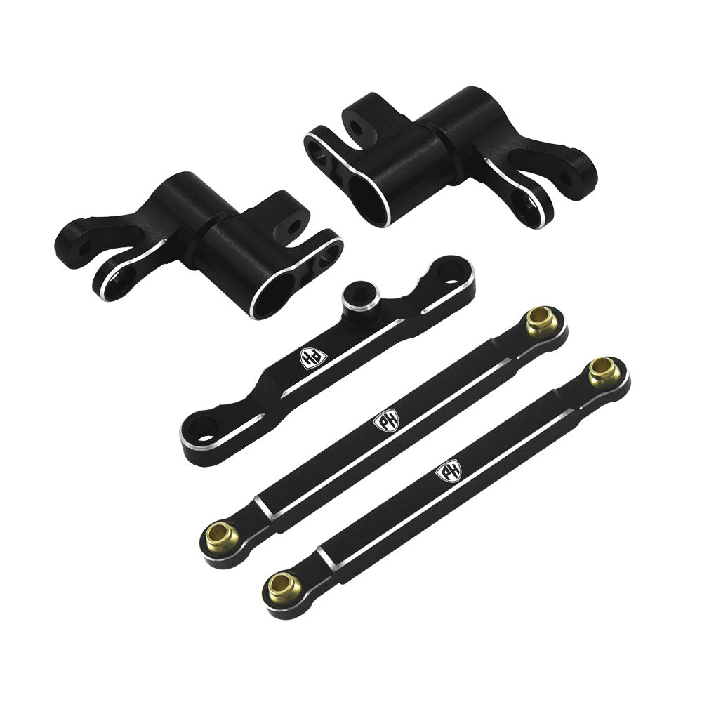 Powerhobby 7075 Aluminum Steering / Bellcrank Set Black FOR Traxxas Mini Maxx