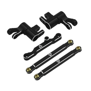 Powerhobby 7075 Aluminum Steering / Bellcrank Set Black FOR Traxxas Mini Maxx