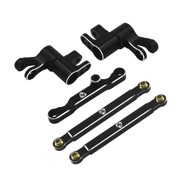 Powerhobby 7075 Aluminum Steering / Bellcrank Set Black FOR Traxxas Mini Maxx