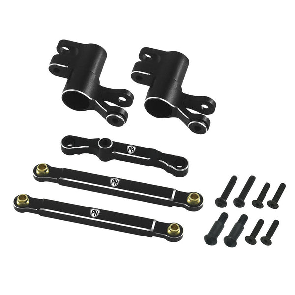 Powerhobby 7075 Aluminum Steering / Bellcrank Set Black FOR Traxxas Mini Maxx