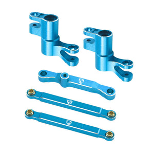 Powerhobby 7075 Aluminum Steering / Bellcrank Set Blue FOR Traxxas Mini Maxx
