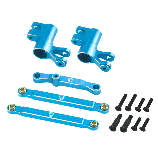 Powerhobby 7075 Aluminum Steering / Bellcrank Set Blue FOR Traxxas Mini Maxx