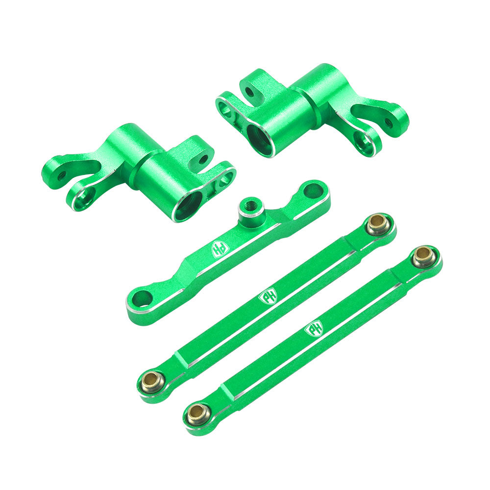 Powerhobby 7075 Aluminum Steering / Bellcrank Set Green FOR Traxxas Mini Maxx