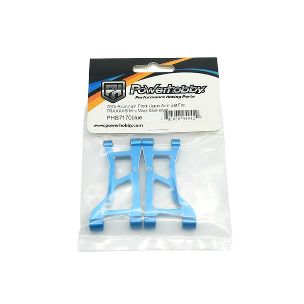 Powerhobby 7075 Aluminum Front Upper Arms Blue For Traxxas Mini Maxx