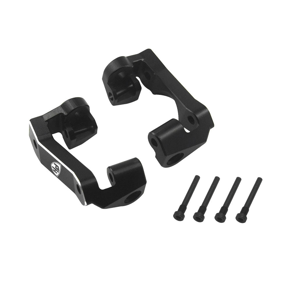 Powerhobby 7075 Aluminum Front C Hub / Knuckle Arms Black FOR Traxxas Mini Maxx
