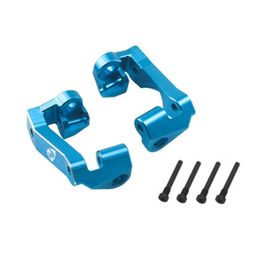 Powerhobby 7075 Aluminum Front C Hub / Knuckle Arms Blue FOR Traxxas Mini Maxx
