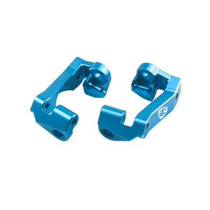 Powerhobby 7075 Aluminum Front C Hub / Knuckle Arms Blue FOR Traxxas Mini Maxx
