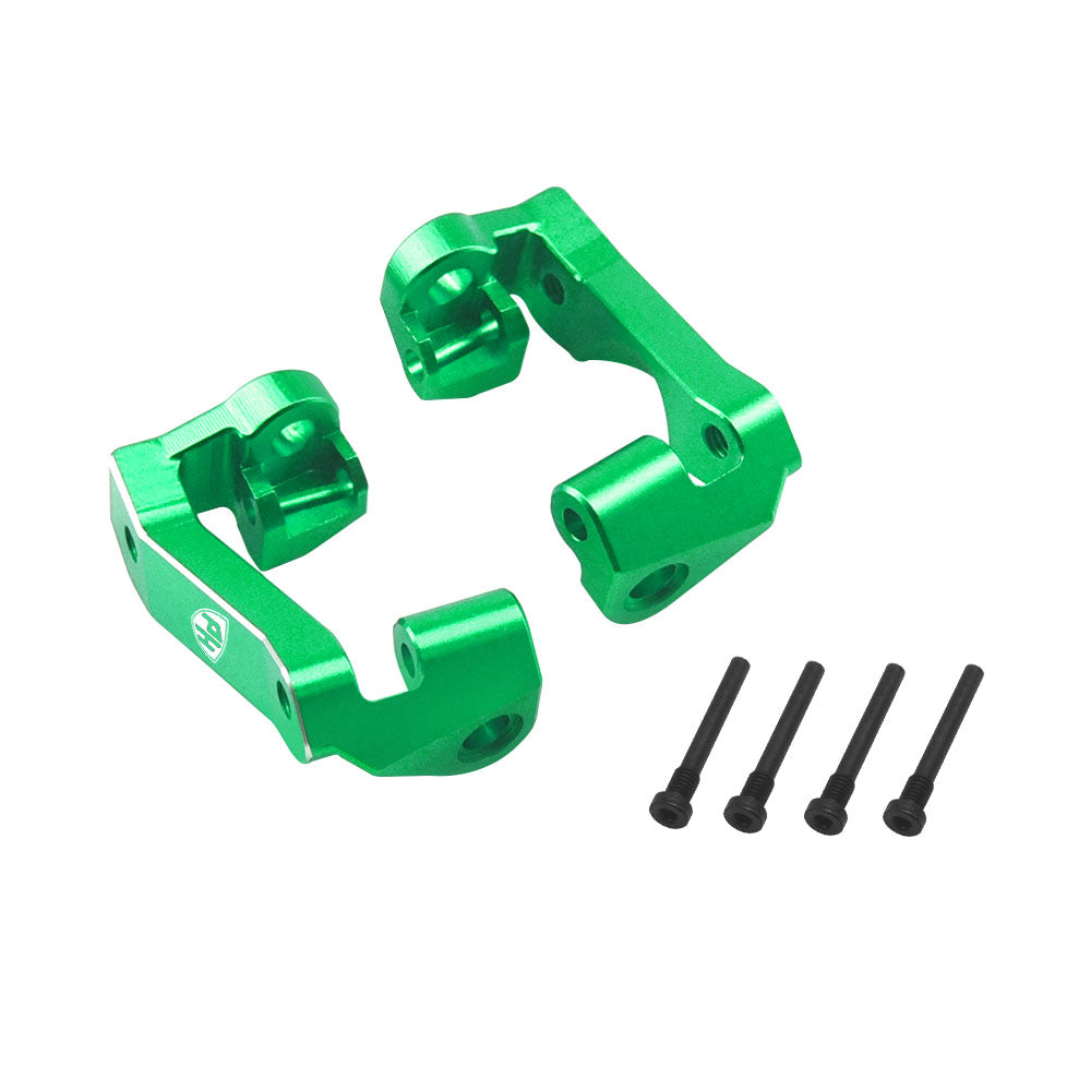 Powerhobby 7075 Aluminum Front C Hub / Knuckle Arms Green FOR Traxxas Mini Maxx