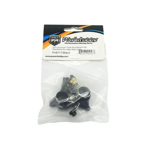 Powerhobby 7075 Aluminum Front Hub / Knuckle Arms Black FOR Traxxas Mini Maxx
