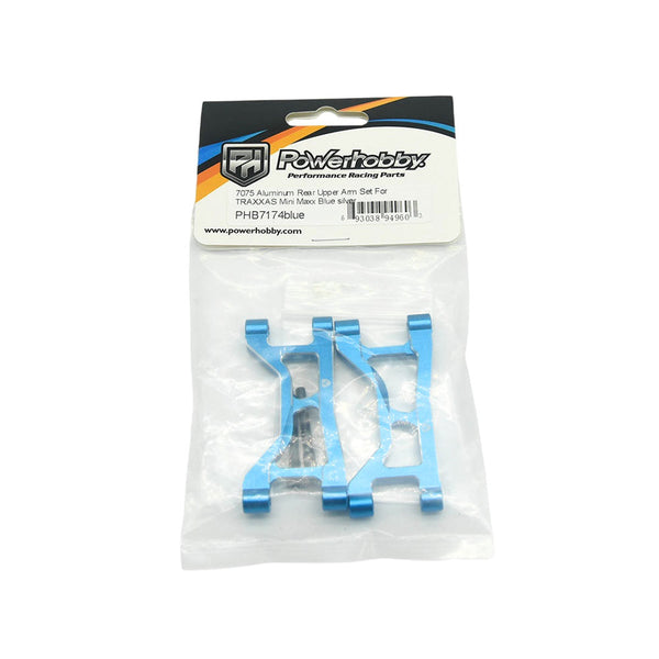 Powerhobby 7075 Aluminum Rear Upper Arms Blue For Traxxas Mini Maxx
