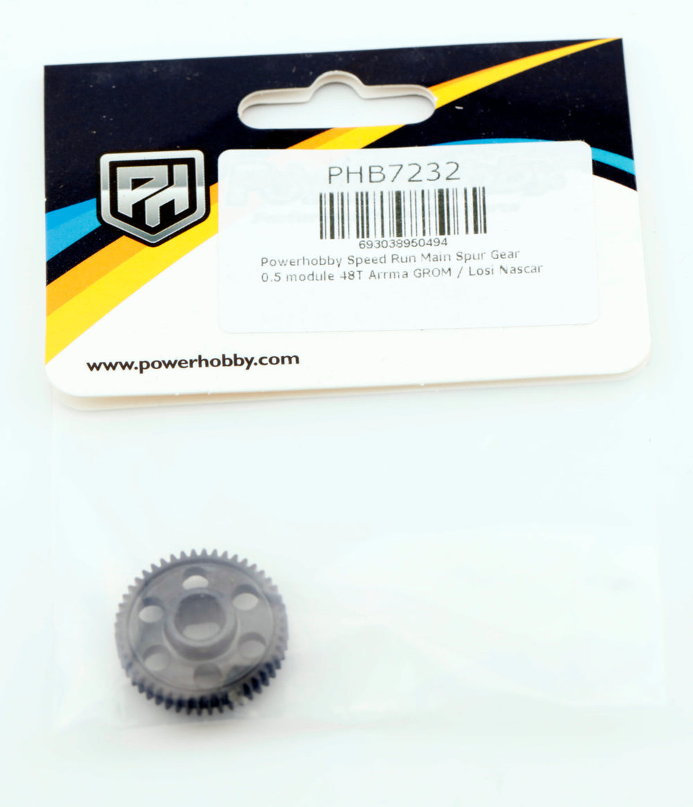 Powerhobby Speed Run Main Spur Gear 0.5 module 48T Arrma GROM / Losi Nascar