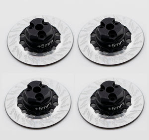 Powerhobby Aluminum Wheel Hub Black FOR Kyosho Fazer MK2