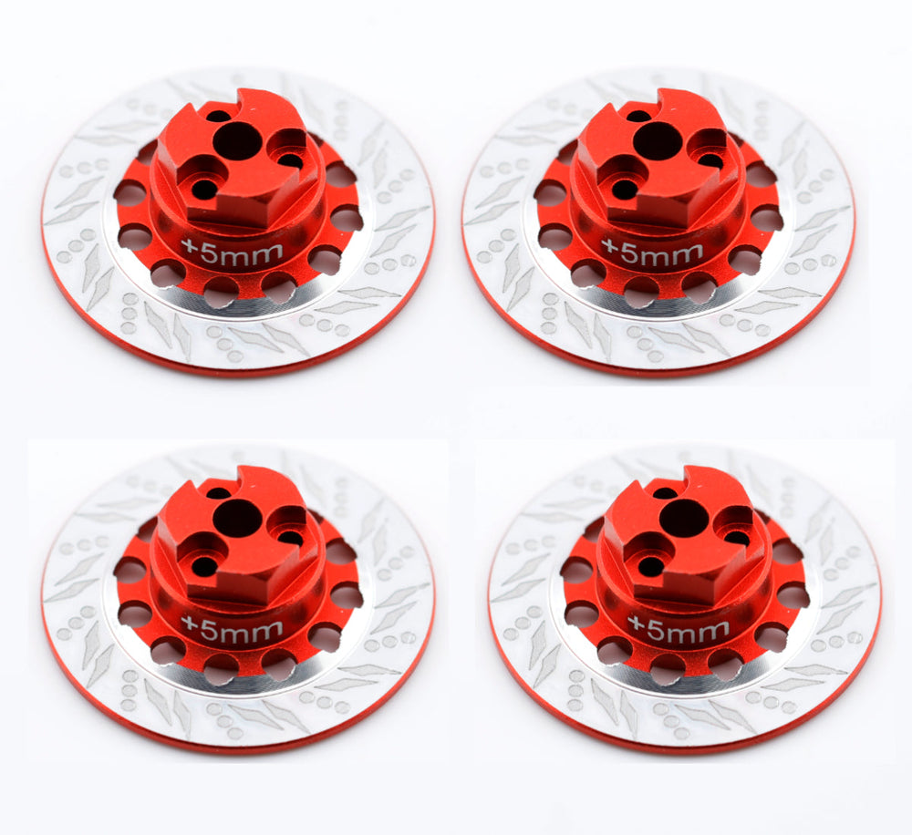 Powerhobby Aluminum Wheel Hub Red FOR Kyosho Fazer MK2