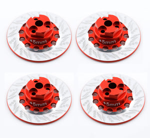 Powerhobby Aluminum Wheel Hub Red FOR Kyosho Fazer MK2