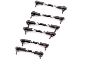 Powerhobby Adjustable Stainless Steel Links Set Black Losi Micro-B / Micro-T