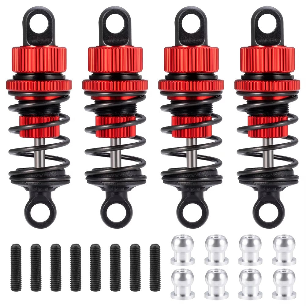 Powerhobby Aluminum 52MM Shocks Red (4) 1/10 Touring Car